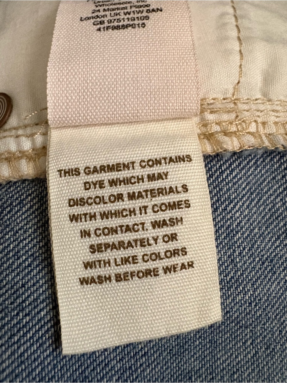 NWOT Free People Bali Patchwork Flare Leg Soft Vintage Wash Denim Jeans 31 - Picture 8 of 9